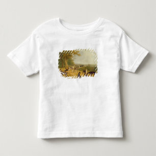 Nine Greyhounds in a Landscape (oil on canvas) Toddler T-shirt