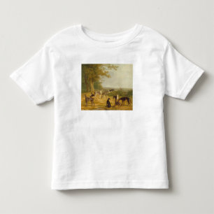 Nine Greyhounds in a Landscape (oil on canvas) Toddler T-shirt
