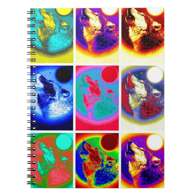Nine Howling Wolf Portraits Notebook (Front)