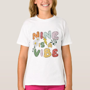 Nine is a Vibe Birthday T-Shirt