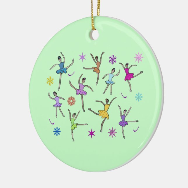 Nine Ladies Dancing Ornament (Left)