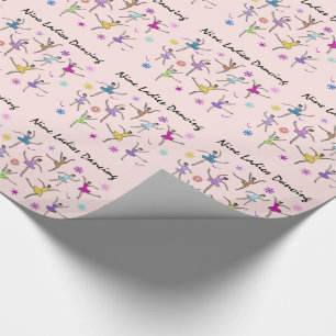 Nine Ladies Dancing Wrapping Paper
