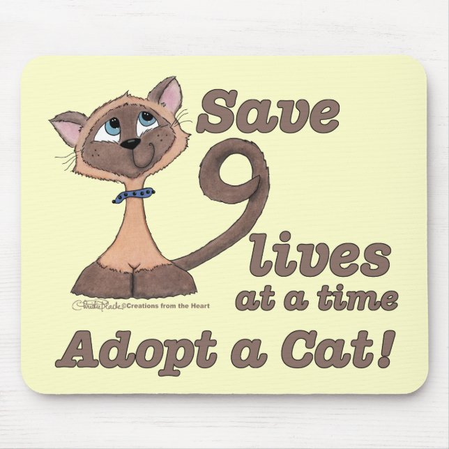 Nine Lives Mouse Pad (Front)
