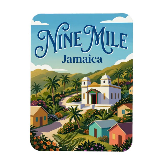 Nine Mile Jamaica Magnet (Vertical)