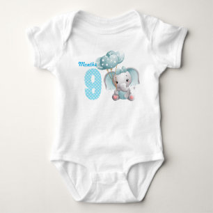 Nine months baby bodysuit