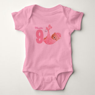 Nine months baby bodysuit
