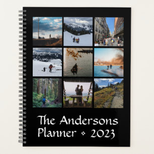 Nine Photo Custom Family Planner Notebook