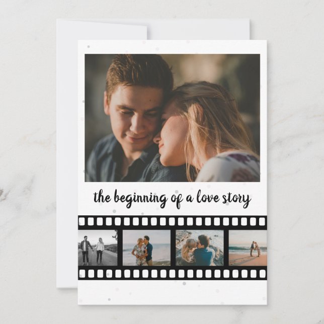 Nine Photos Collage Inspirational Save the Date (Front)