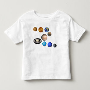 Nine planets in the solar system. Mercury,Venus, Toddler T-shirt