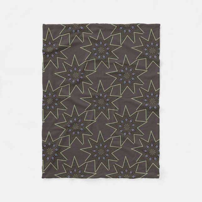 Nine Pointed Star Fleece Blanket (Front)