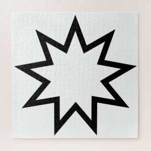 Nine-Pointed Star (Symbol of the Bahai Faith) Jigsaw Puzzle