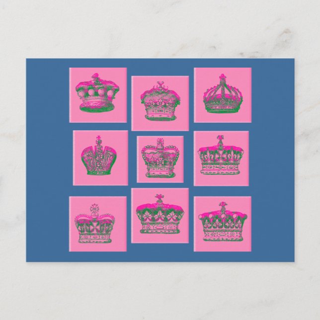 Nine Royal Crowns Tshirts, Gifts Postcard (Front)
