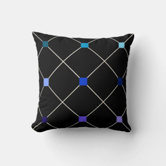 Nine Shades of Blue Throw Pillow