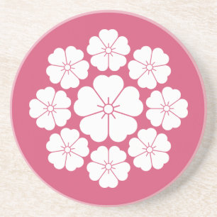 Nine stars-style cherry blossoms coaster