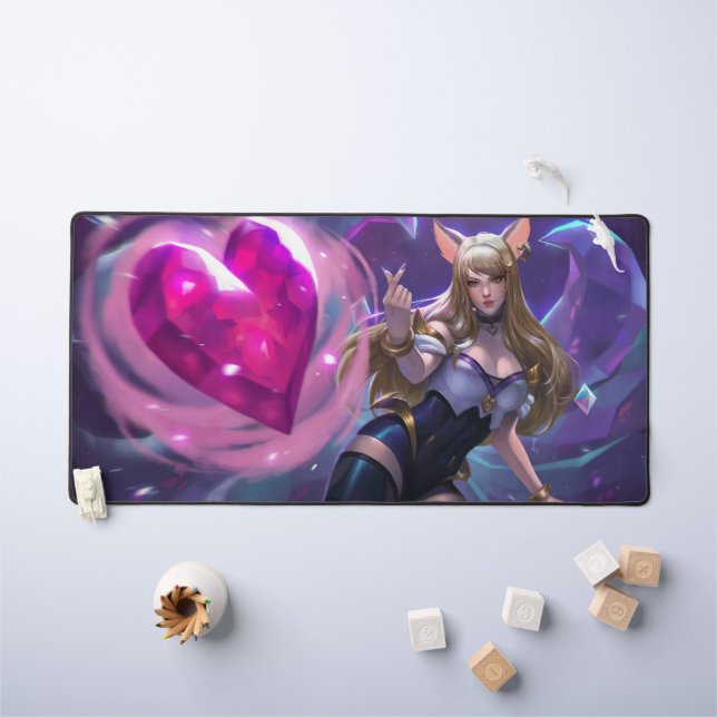 Nine Tail Fox Deskmat | Customizable Desk Mat (Kids Table)