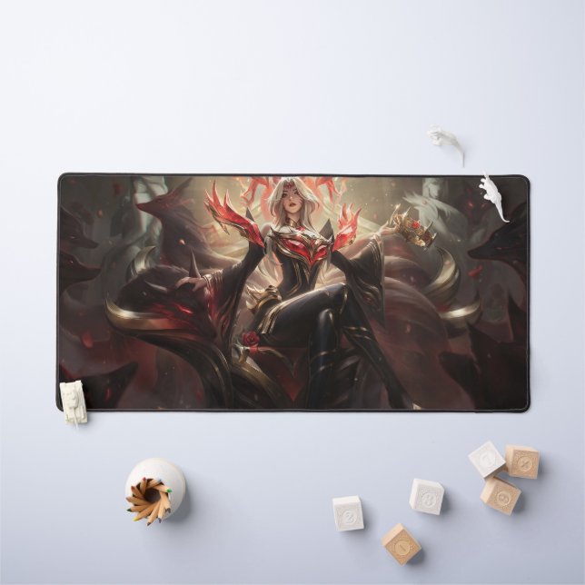 Nine Tail Fox Deskmat | Customizable Desk Mat (Kids Table)