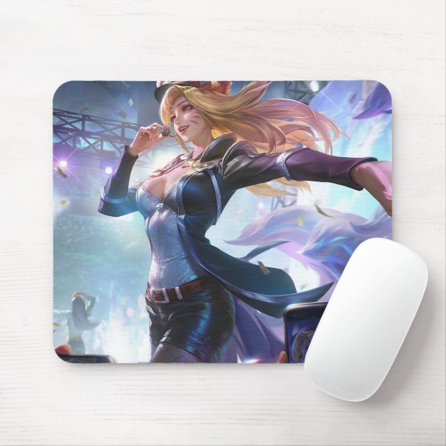 Nine Tail Fox Mousepad | Customizable Mousepad (With Mouse)