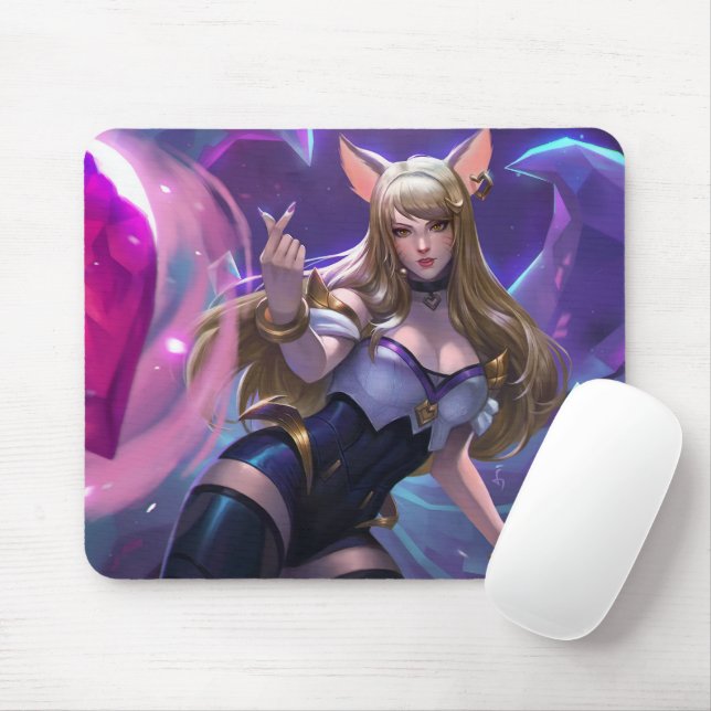 Nine Tail Fox Mousepad | Customizable Mousepad (With Mouse)
