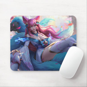 Nine Tail Fox Mousepad   Customizable Mousepad