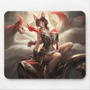Nine Tail Fox Mousepad   Customizable Mousepad