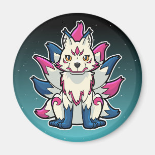 Nine-Tailed Fox- Kyuubi Kitsune Magnet