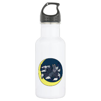 Nine Tailed Silver Fox (Kitsune) 532 Ml Water Bottle