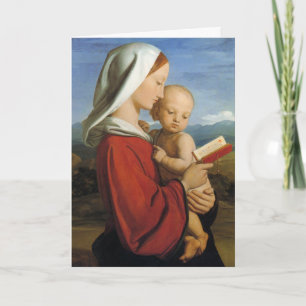 Nineteenth Century Scottish Virgin and Child Holiday Card