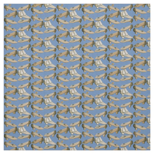 Nineteenth Century Vintage Shoes Fabric (Swatch)