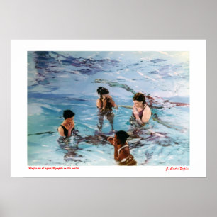 Ninfas en el agua/Nymphs in the water Poster
