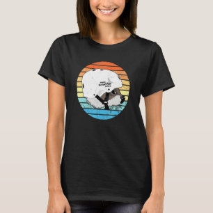 Ningaloo Surfing Raccoon Vintage Sunset T-Shirt