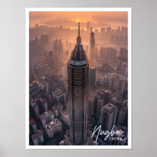 Ningbo China Art travel famous place Poster