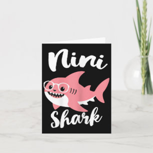 Nini Shark Mother's Day Grandma Funny Card