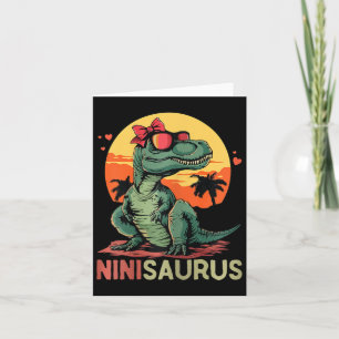 Ninisaurus Dino Dinosaur Nini-saurus T-rex Mother' Card