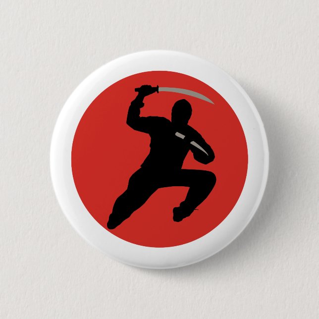Ninja 2 Inch Round Button (Front)