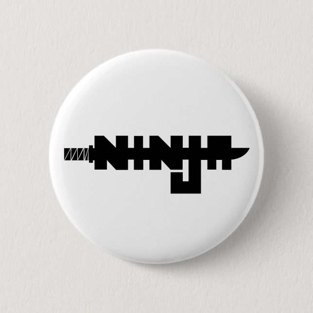 Ninja 2 Inch Round Button (Front)