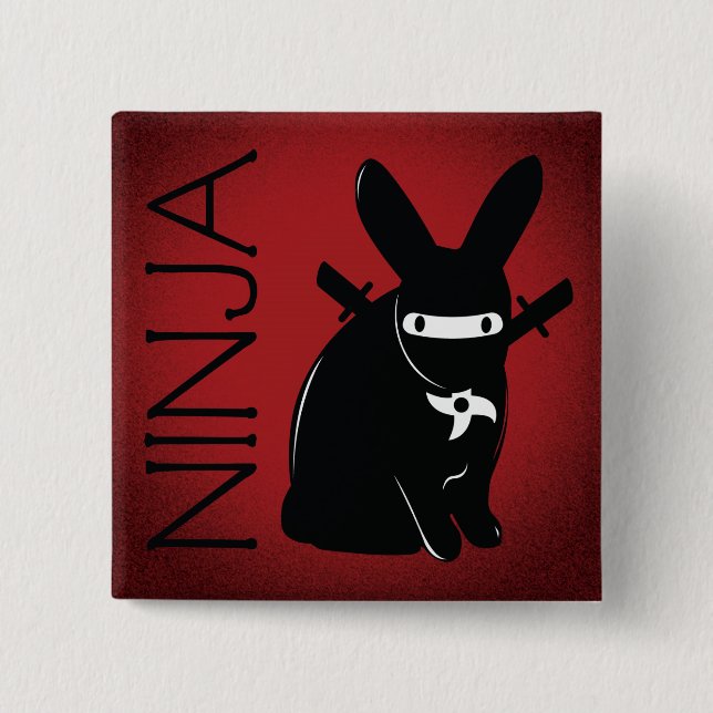 NINJA 2 INCH SQUARE BUTTON (Front)