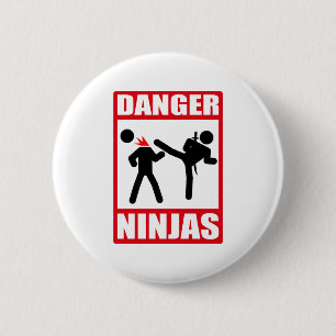 Ninja Academy Okinawa Kill Bill 2 Inch Round Button