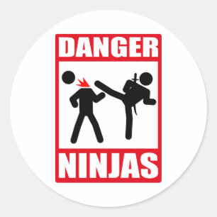 Ninja Academy Okinawa Kill Bill Classic Round Sticker