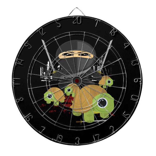 Ninja and Turtles  Dartboard (Front)