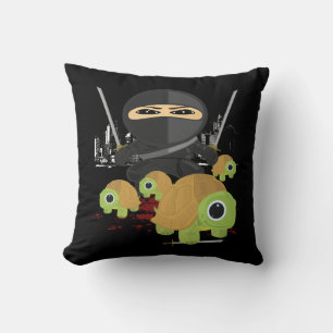 Ninja and Turtles Throw Pillow