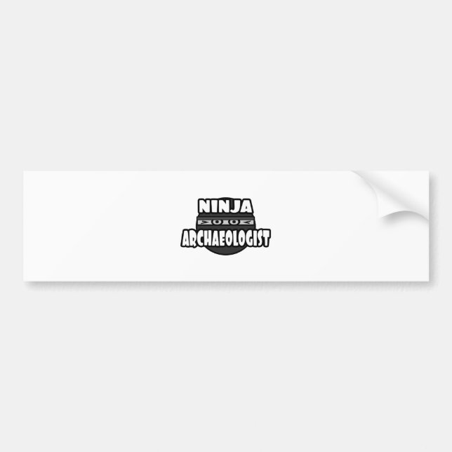 Ninja Archaeologist Bumper Sticker (Front)