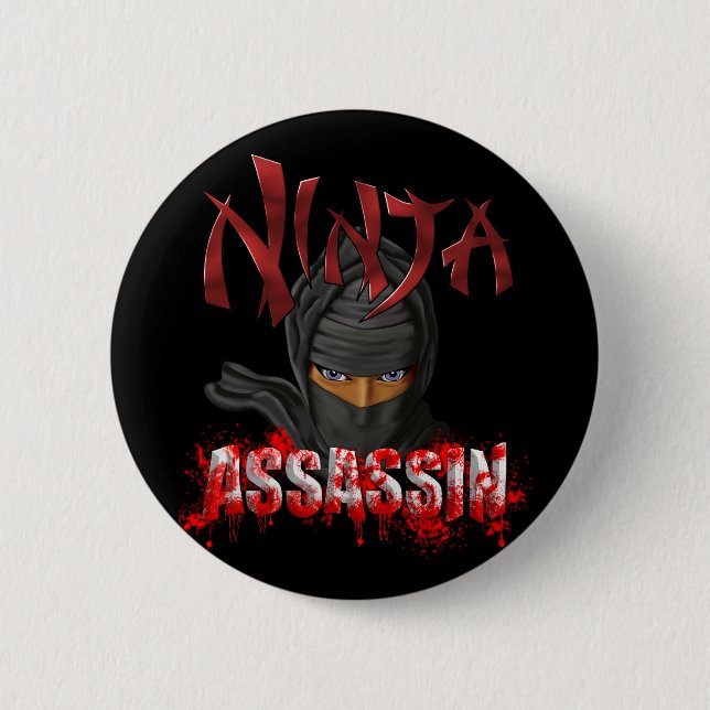 Ninja Assassin 2 Inch Round Button (Front)