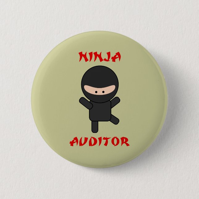 ninja auditor 2 inch round button (Front)