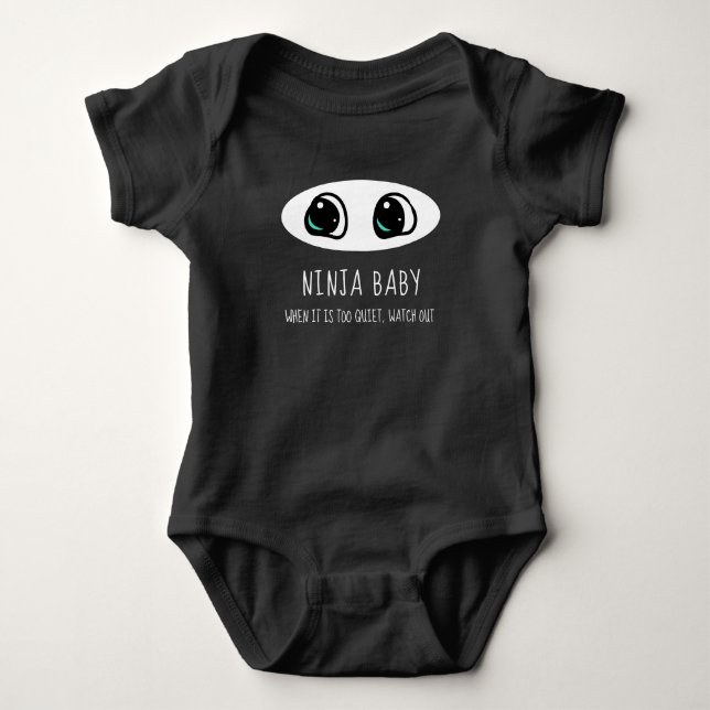 Ninja Baby - Funny Bodysuit (Front)