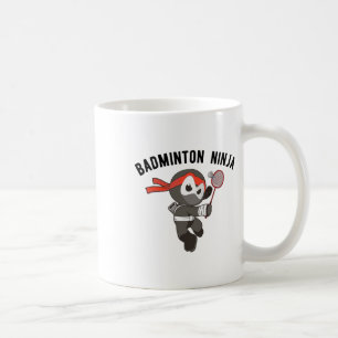Ninja Badminton Coffee Mug