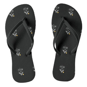 Ninja Bear Flip Flops
