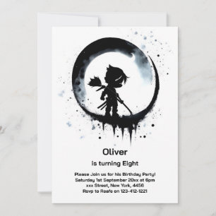 Ninja Birthday Invitation