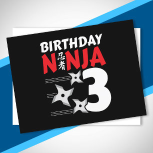 Ninja Birthday Party - Birthday Ninja 3 Postcard