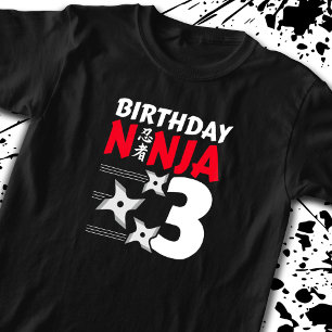 Ninja Birthday Party - Birthday Ninja 3 T-Shirt