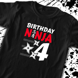 Ninja Birthday Party - Birthday Ninja 4 T-Shirt